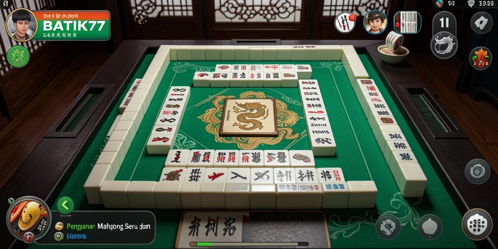 Tampilan gameplay seru di BATIK77 dengan tema batik.