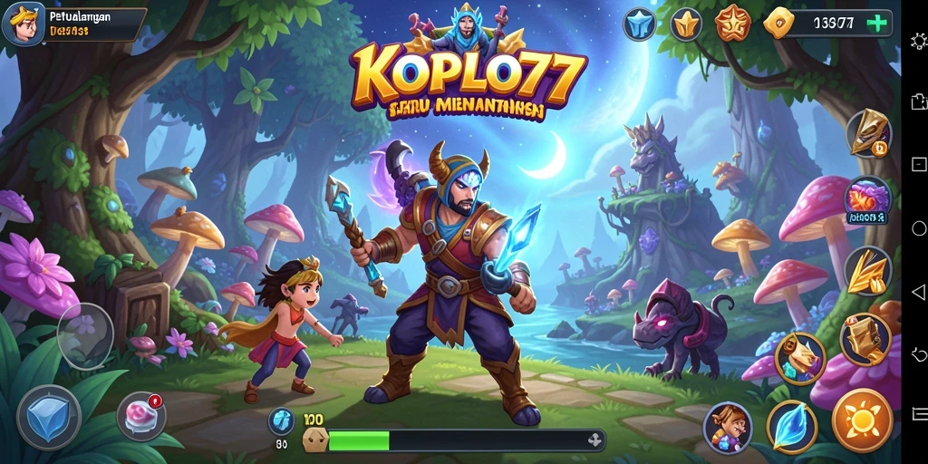 Tampilan gameplay KOPLO77 menunjukkan aksi seru dalam petualangan.