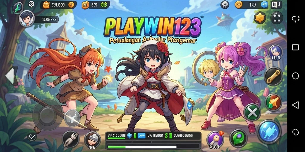 Tampilan menakjubkan dari gameplay Anime yang kaya akan warna.
