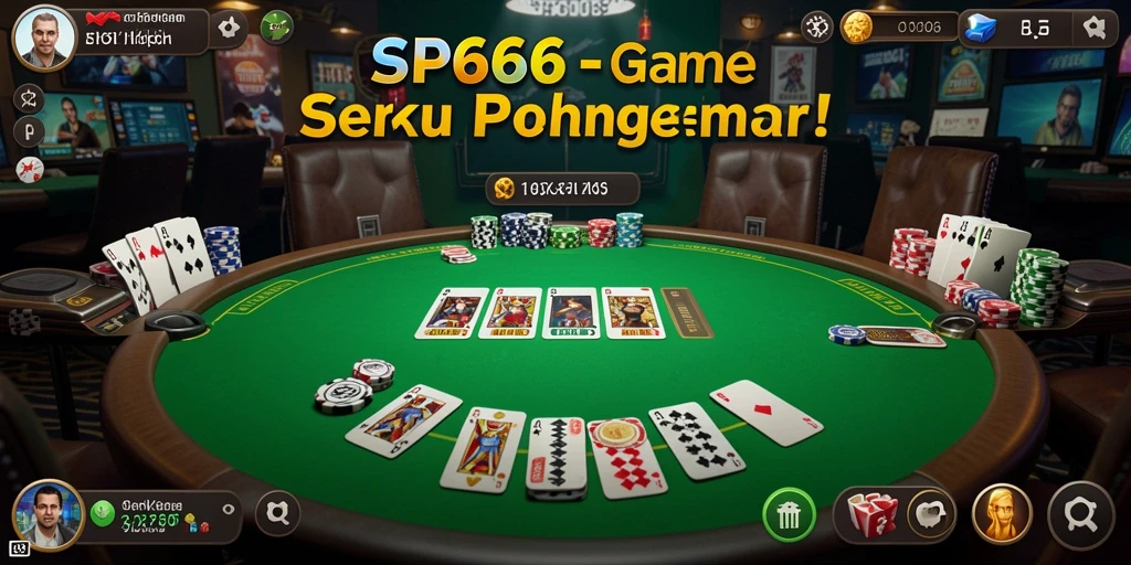 Tampilan menarik dari gameplay SP666 di Poker.