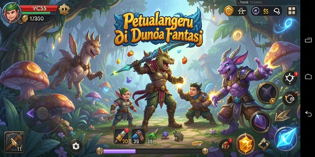 Tangkapan layar VC55 menampilkan aksi petualangan yang mendebarkan.